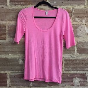 J crew drapey elbow sleeve tee